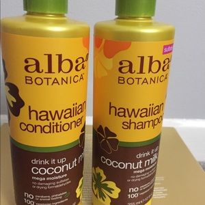 Alba botanical shampoo and conditioner